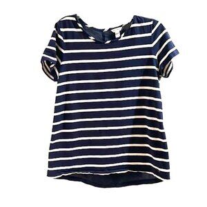 Nautica ss striped shirt with sheer back